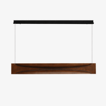 Arcadia Wave Linear Wood LED Pendant Light for Dining Room and Kitchen Island