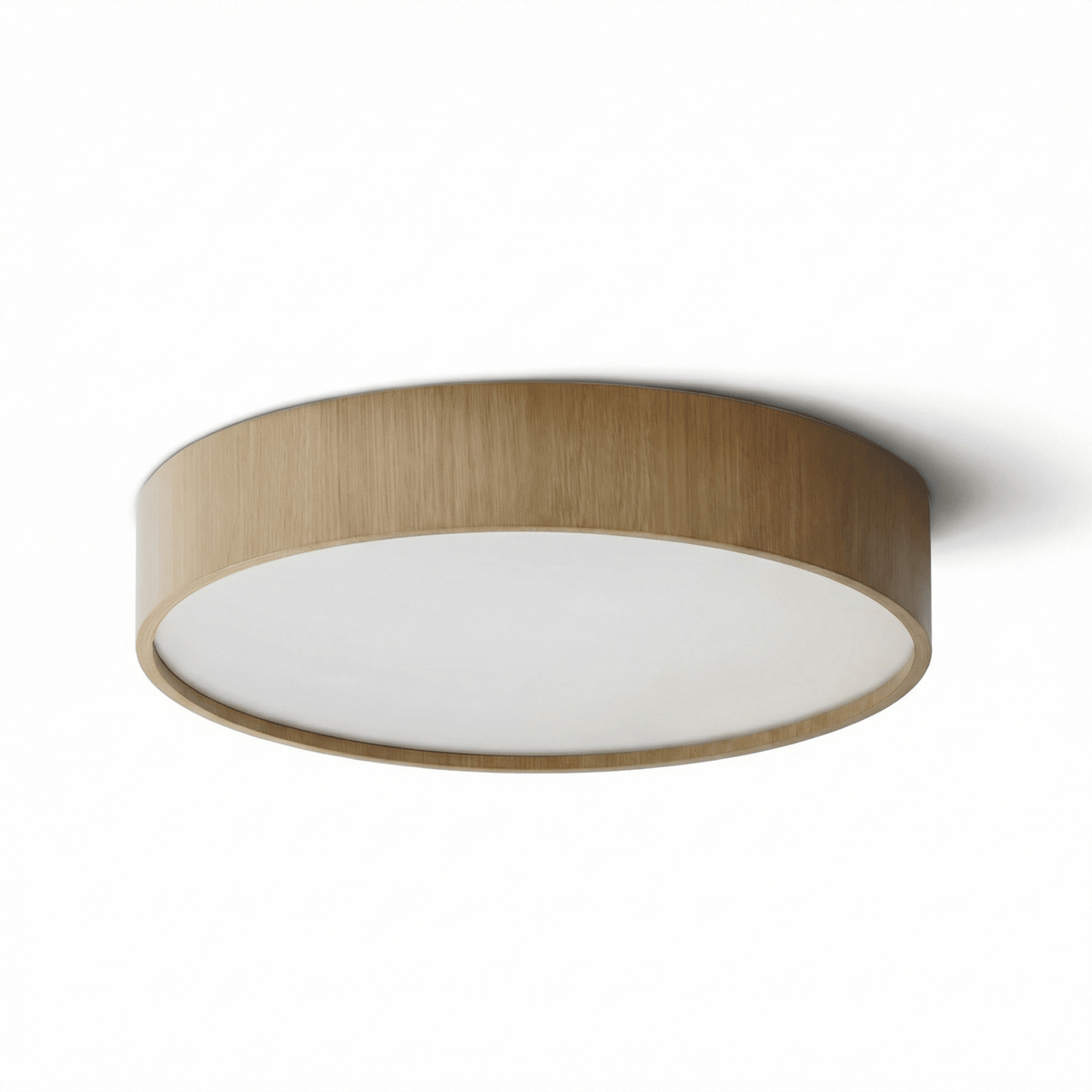 Sylva Round Wood LED Flush Mount Ceiling Light for Modern Interiors