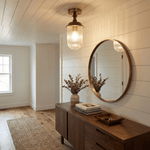 Sylvan Wood Rim Ceiling Light – Modern Minimalist Flush Mount