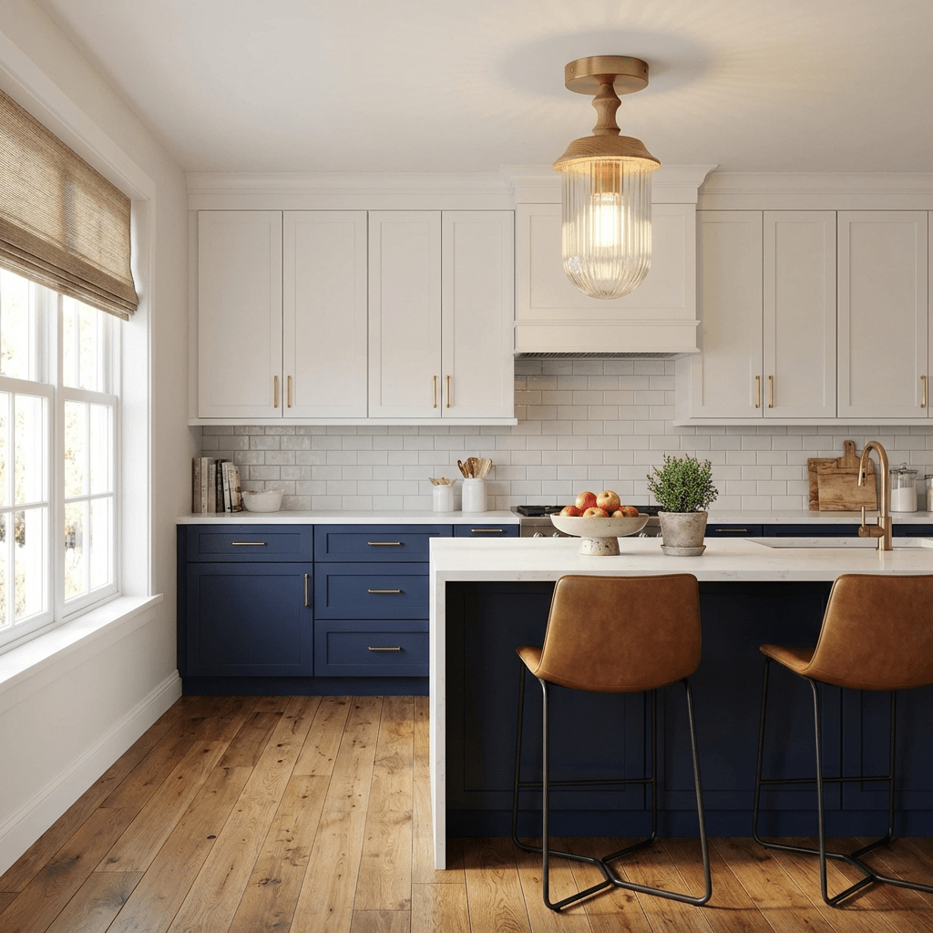 Sylvan Wood Rim Ceiling Light – Modern Minimalist Flush Mount