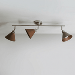 Axiom Directional Ceiling Lamp with Wooden Shades