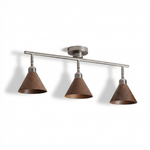 Axiom Directional Ceiling Lamp with Wooden Shades