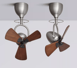 Aeronaut Articulated Ceiling Fan with Walnut Blades