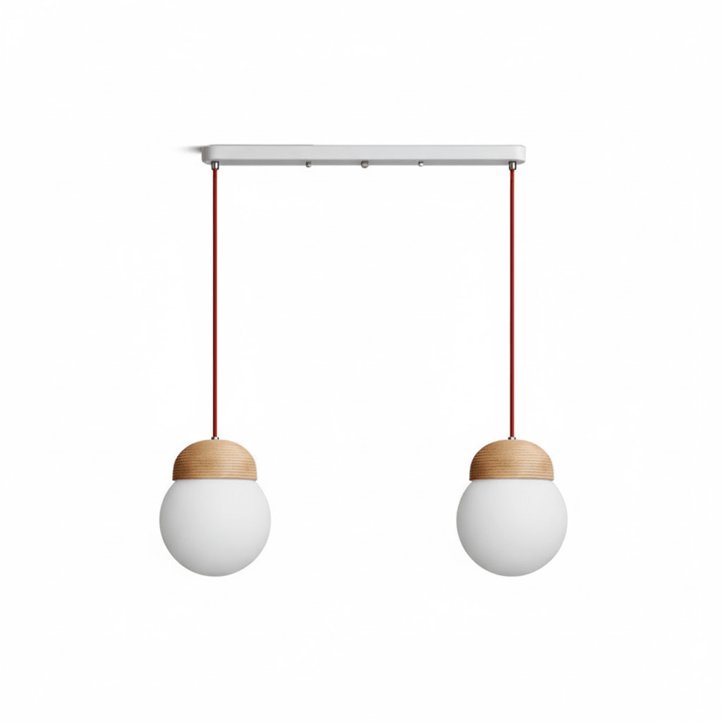 Elowen Fluted Opal Pendant Light – Modern Nordic Designer Hanging Lamp