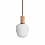 Elowen Fluted Opal Pendant Light – Modern Nordic Designer Hanging Lamp