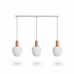 Elowen Fluted Opal Pendant Light – Modern Nordic Designer Hanging Lamp