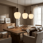 Elowen Fluted Opal Pendant Light – Modern Nordic Designer Hanging Lamp