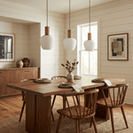 Elowen Fluted Opal Pendant Light – Modern Nordic Designer Hanging Lamp