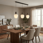 Elowen Fluted Opal Pendant Light – Modern Nordic Designer Hanging Lamp