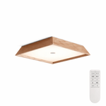 Lumo Wood LED Ceiling Light – Modern Flush Mount for Living Room & Bedroom