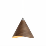 Vela Sculptural Wood Pendant Light for Modern Interiors