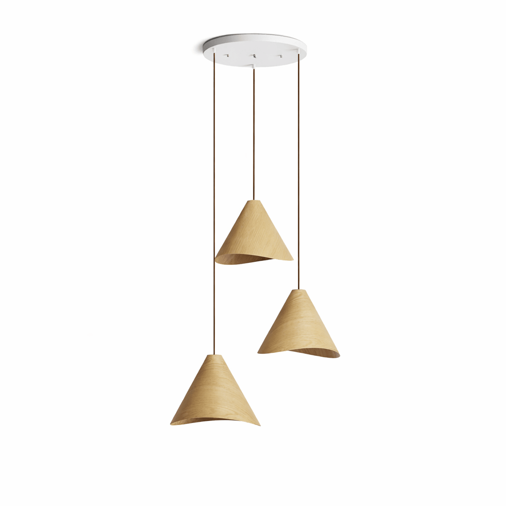 Vela Sculptural Wood Pendant Light for Modern Interiors