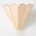 Mica Shell Petal Wall Sconce in Gold Finish