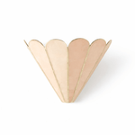Mica Shell Petal Wall Sconce in Gold Finish