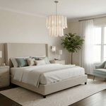 Cascara Shell Chandelier – Natural Layered Pendant Light for Dining & Living Rooms