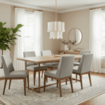 Cascara Shell Chandelier – Natural Layered Pendant Light for Dining & Living Rooms