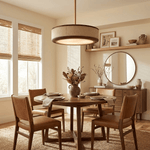 Artisan Leather Ceiling Light with Brass Accents for Modern Interiors