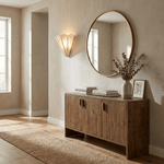 Mica Shell Petal Wall Sconce in Gold Finish