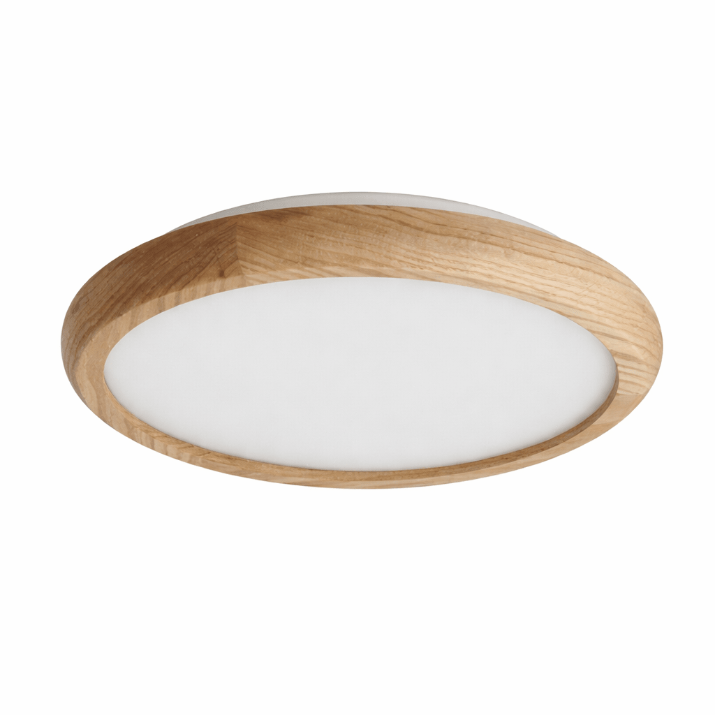 Arboris Wood Ring LED Ceiling Light – Modern Flush Mount for Bedroom & Living Room