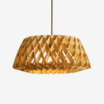 Origami Wood Pendant Light – Geometric Designer Hanging Lamp for Dining & Living Spaces