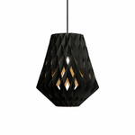 Origami Wood Pendant Light – Geometric Designer Hanging Lamp for Dining & Living Spaces