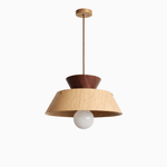 Torven Wood Pendant Light – Sculptural Layered Wooden Shade for Dining & Living Spaces