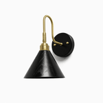 Alver Wood Wall Sconce with Brass Arm – Modern Natural Lighting