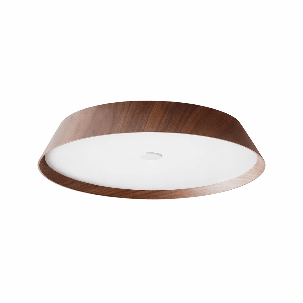 Lunara Wood Ring LED Ceiling Light – Modern Flush Mount for Bedroom & Living Room