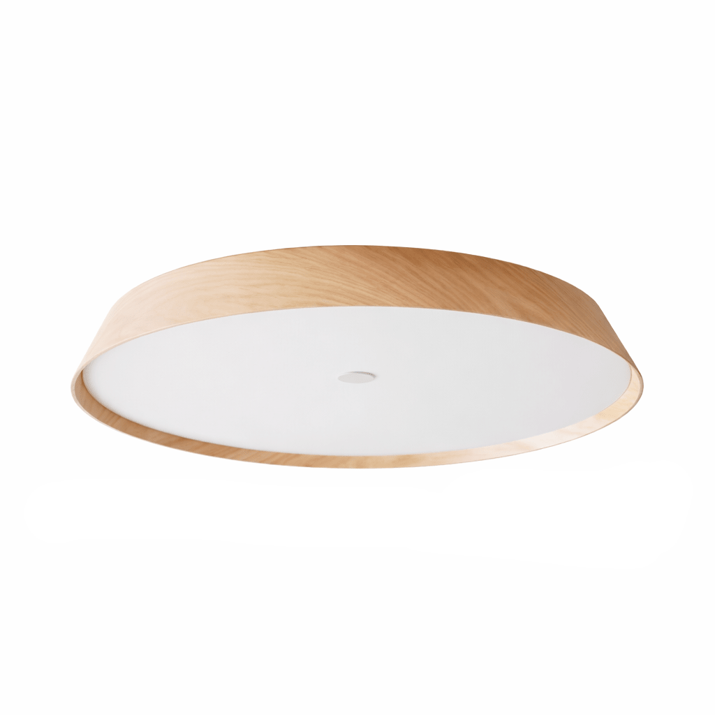 Lunara Wood Ring LED Ceiling Light – Modern Flush Mount for Bedroom & Living Room