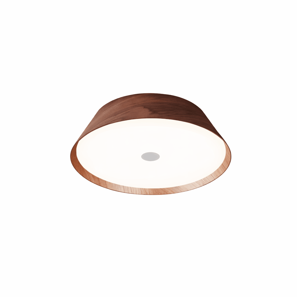 Lunara Wood Ring LED Ceiling Light – Modern Flush Mount for Bedroom & Living Room