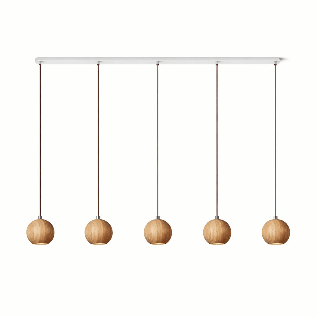 Forma Wood Pendant Lamp – Sculpted Solid Wood, Modern Minimalist Lighting