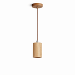 Forma Wood Pendant Lamp – Sculpted Solid Wood, Modern Minimalist Lighting