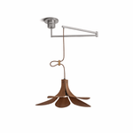 Axion Swing Pendant Light – Modern Wood & Metal Adjustable Ceiling Lamp