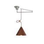 Axion Swing Pendant Light – Modern Wood & Metal Adjustable Ceiling Lamp