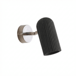 Cylra Wood Wall Sconce with Brushed Nickel Backplate