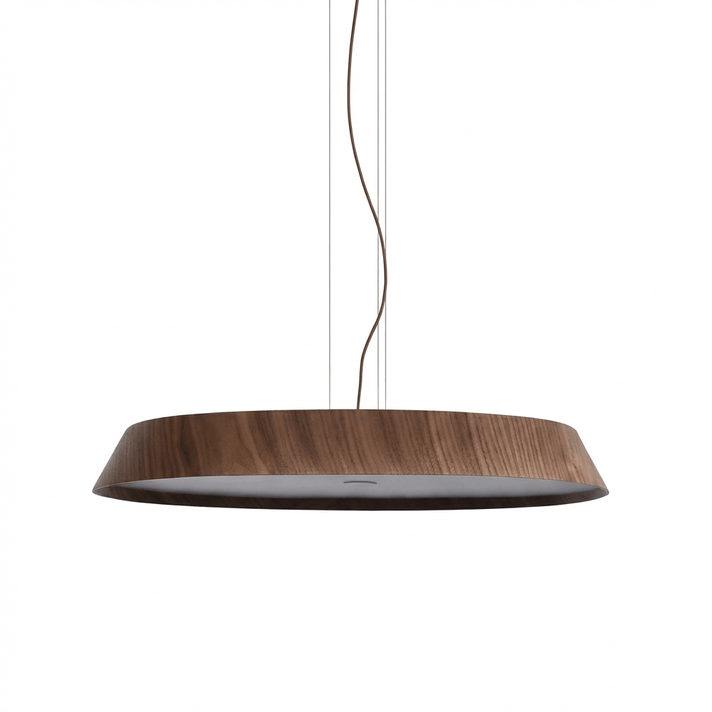Varen Wood Pendant Light – Modern Scandinavian LED Hanging Lamp for Dining Room and Kitchen Island
