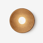 Solvara Ripple Wood Wall Sconce – Modern Sculptural Lighting