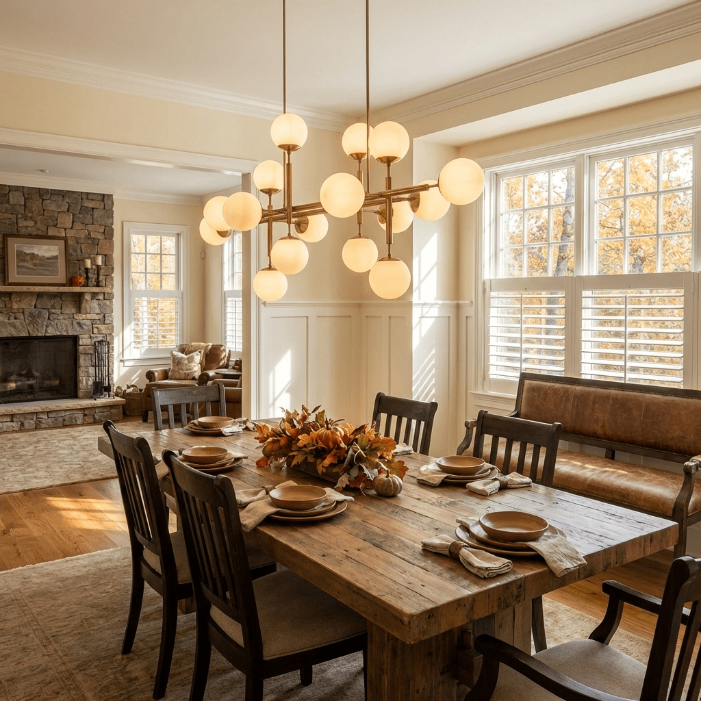 Orbelis Globe Chandelier – Modern Linear Pendant Light with Opal Glass Globes