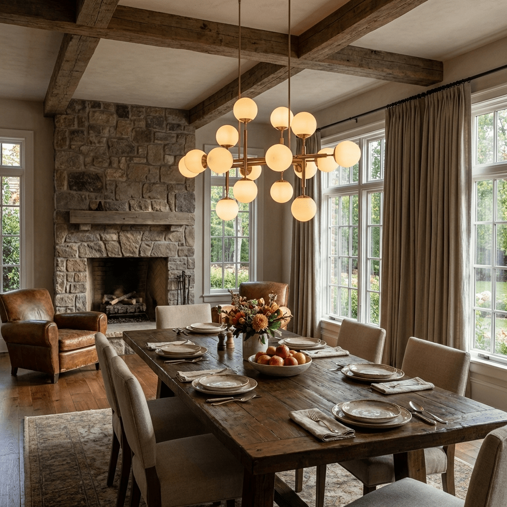 Orbelis Globe Chandelier – Modern Linear Pendant Light with Opal Glass Globes