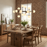 Orbelis Globe Chandelier – Modern Linear Pendant Light with Opal Glass Globes