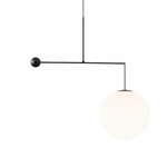 Equinox Balance Pendant Light – Modern Minimalist Glass Globe Chandelier