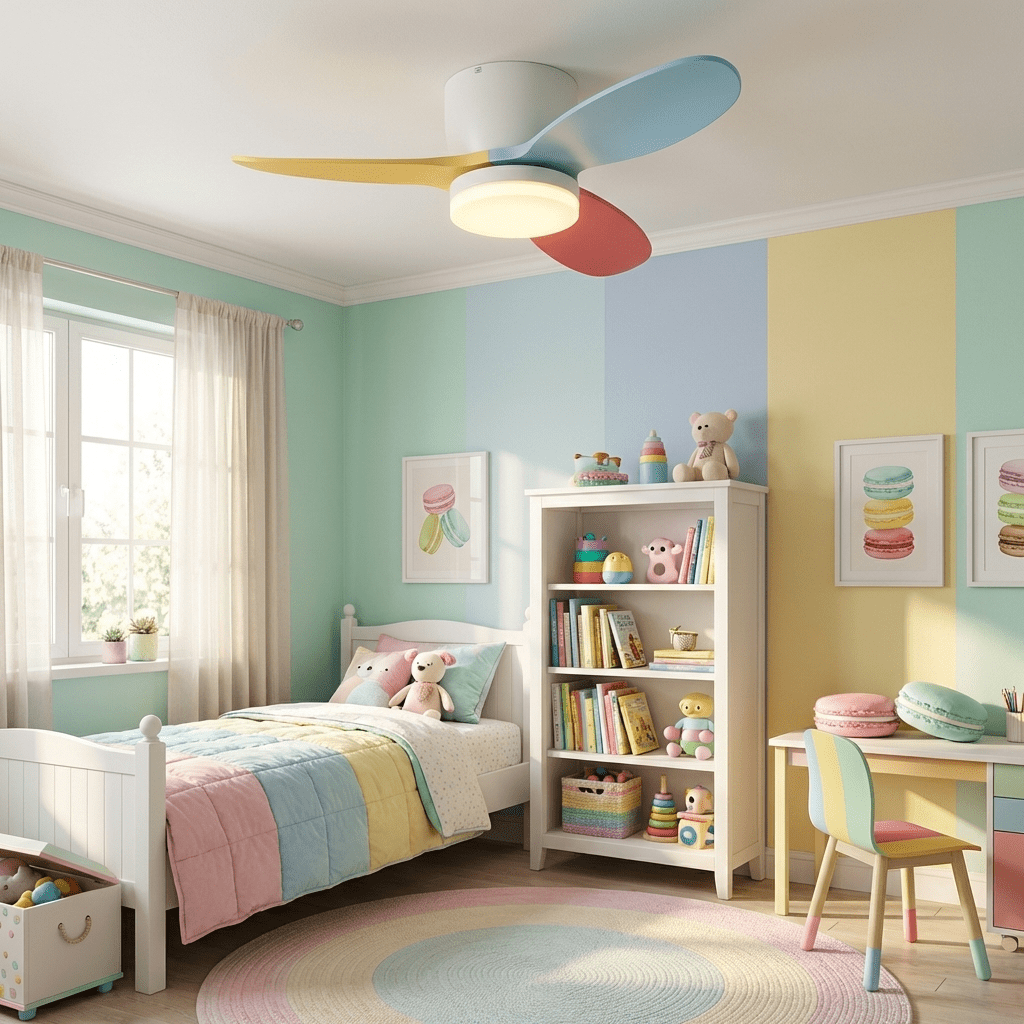 Lumo Petal Ceiling Fan Light with LED and Remote – Modern Designer Fan for Bedroom and Living Spaces