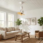 Aerion Pivot Ceiling Fan with Sculpted Wood Blades