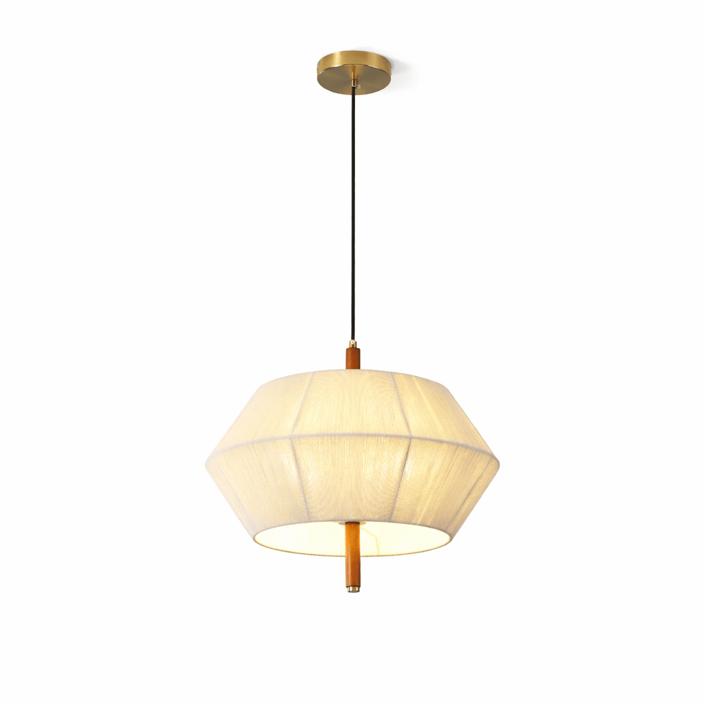 Soren Linen Pendant Light – Geometric Nordic Design for Modern Interiors