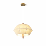 Soren Linen Pendant Light – Geometric Nordic Design for Modern Interiors