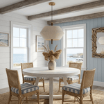 Soren Linen Pendant Light – Geometric Nordic Design for Modern Interiors
