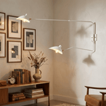 Sculptural Multi-Arm Spider Wall Sconce in Black or White