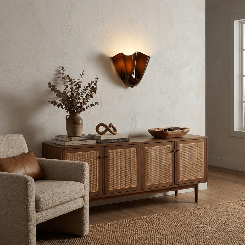 Petalia Sculptural Glass Wall Sconce | Modern Organic Lighting