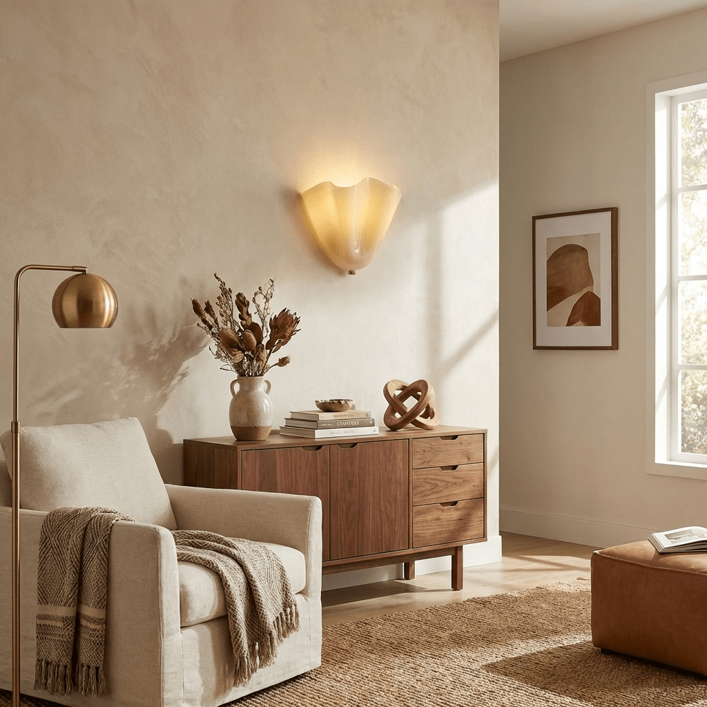 Petalia Sculptural Glass Wall Sconce | Modern Organic Lighting