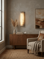 Alvia Alabaster Wall Sconce — Natural Stone LED Wall Light